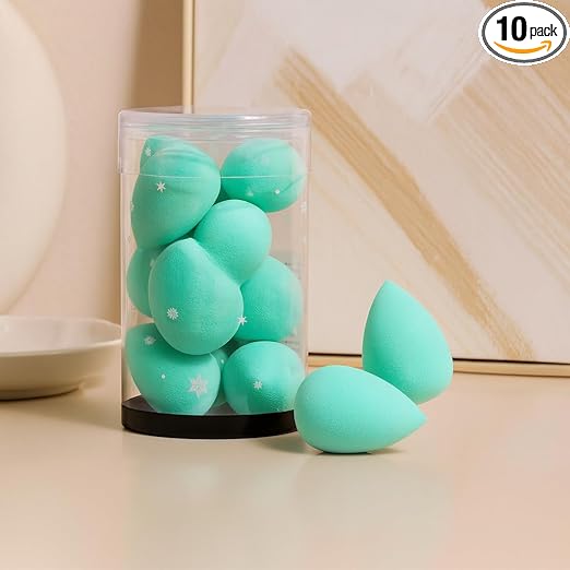 10 PCS Mini Beauty Sponges – Soft & Absorbent Makeup Blenders for Flawless Coverage