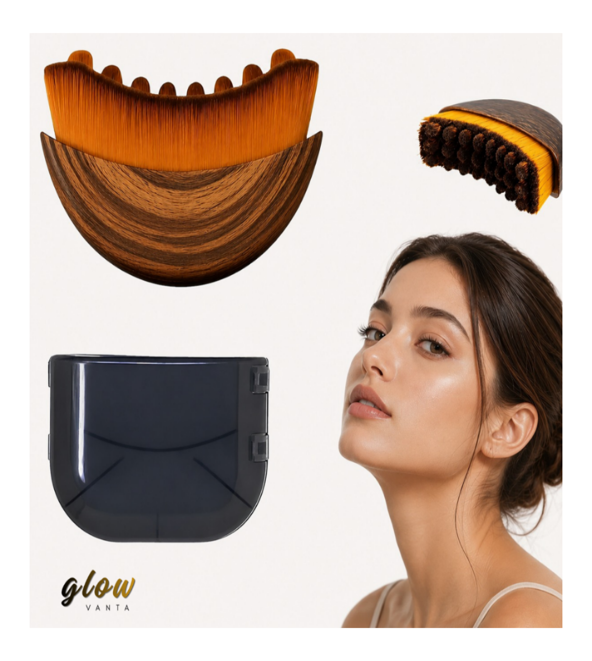 Glow Vanta Dry Brush — Lymphatic Face Massager