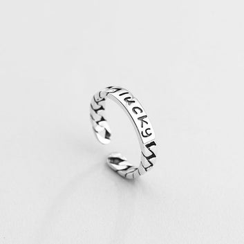 Simple Stacking Combination Ring Female 925 Sterling Silver