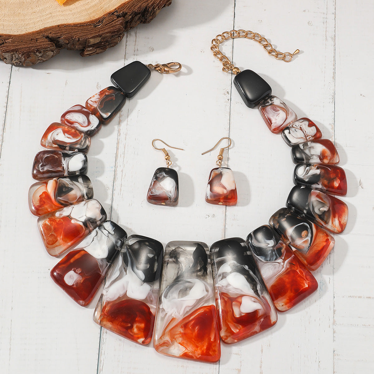 Three-piece Set Retro Personalized Set Ladies