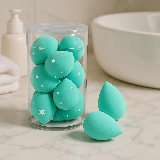 10 PCS Mini Beauty Sponges – Soft & Absorbent Makeup Blenders for Flawless Coverage