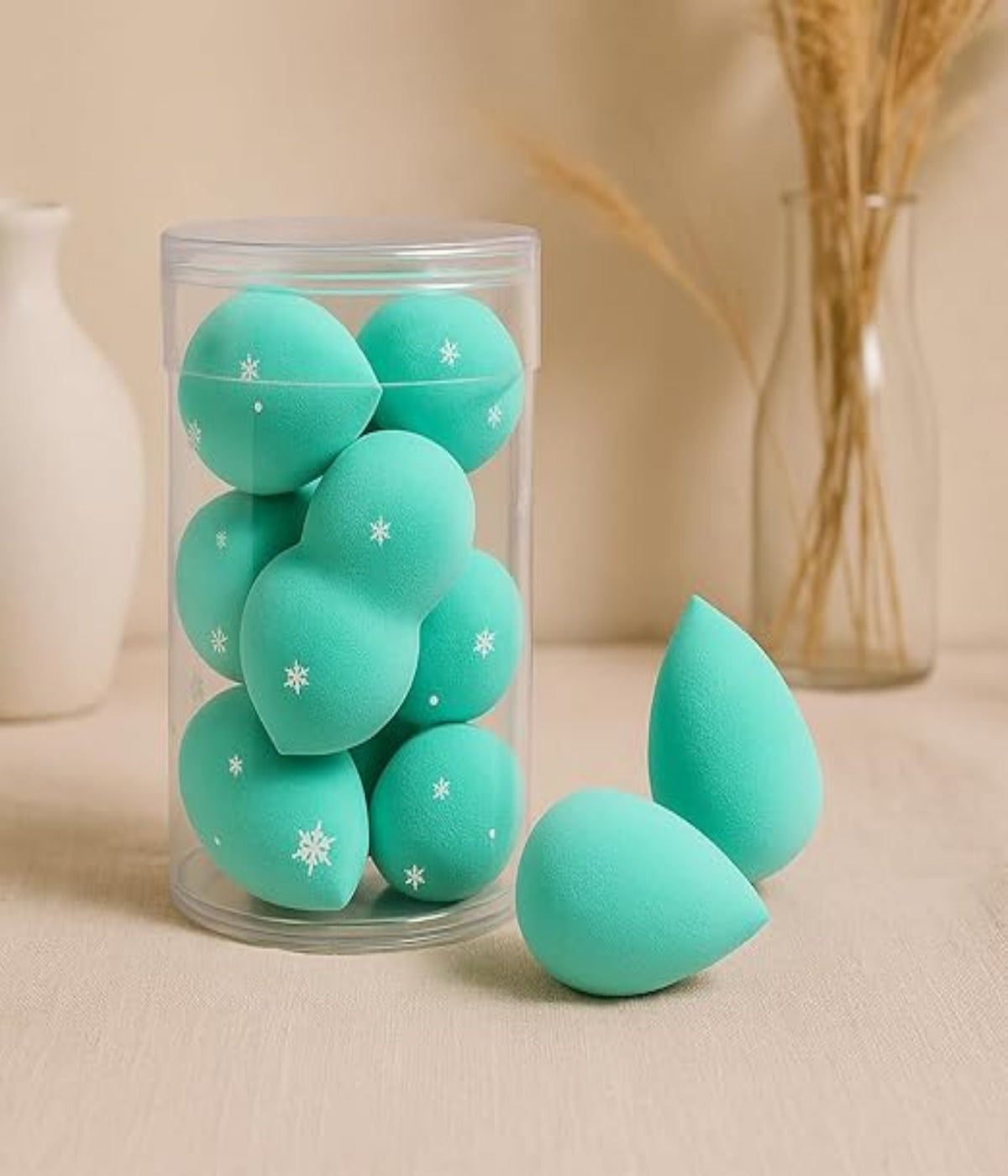 10 PCS Mini Beauty Sponges – Soft & Absorbent Makeup Blenders for Flawless Coverage